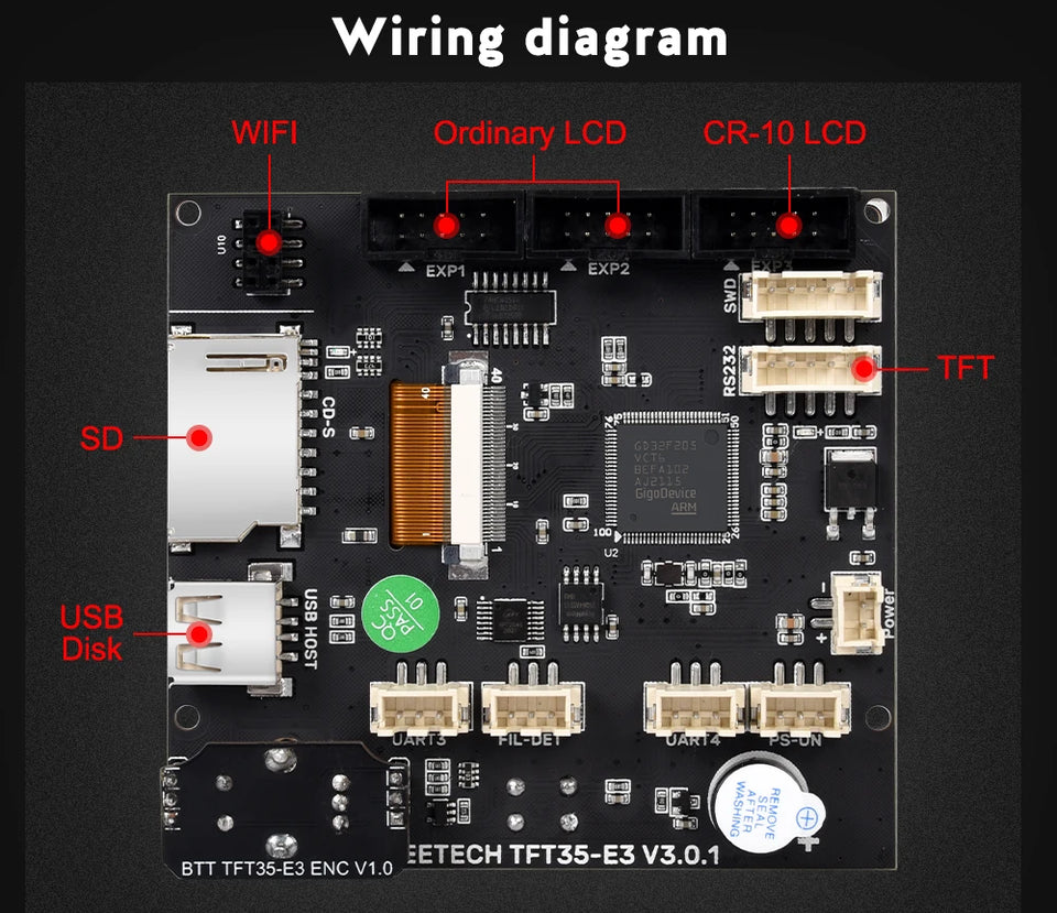 BIGTREETECH TFT35 E3 V3.0 Touch Screen 12864 LCD Display WIFI Module For SKR MINI E3 V3.0 Octopus Pro Ender3 CR10 3D Printer