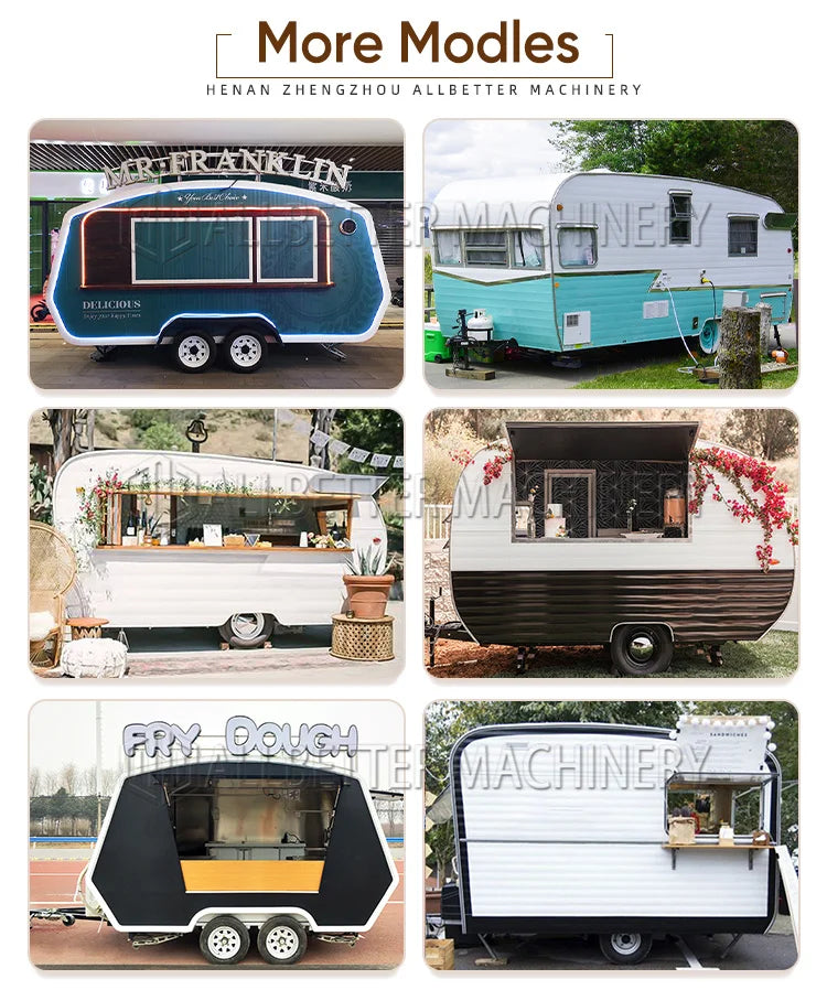 Allbetter New Design Pink Food Truck Candy Juice Vending Kiosk Ice Cream Food Trailer Cute Commercial Food Truck for Sale