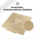 3D Printer PEI Magnetic Base Smooth and Powder Coated Spring Steel Plate Double-Sided Printing Hot Bed for Ender3 CR-10S Voron