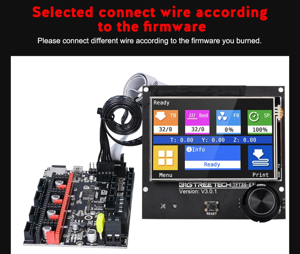 BIGTREETECH TFT35 E3 V3.0 Touch Screen 12864 LCD Display WIFI Module For SKR MINI E3 V3.0 Octopus Pro Ender3 CR10 3D Printer