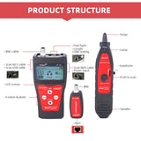 NOYAFA NF-300 Network Coax Cable Tester Measure RJ45 BNC Cable Length Anti-Interference Wire Locator Network Monitoring Tracker