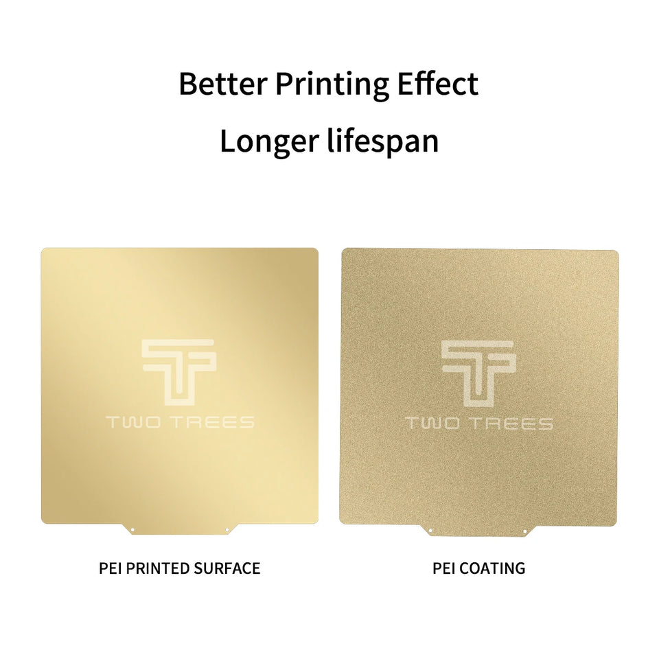 3D Printer PEI Magnetic Base Smooth and Powder Coated Spring Steel Plate Double-Sided Printing Hot Bed for Ender3 CR-10S Voron