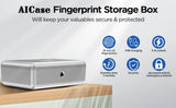 Biometric fingerprint safe home cash jewelry safe storage box file confidentiality hidden safe cosmetic box