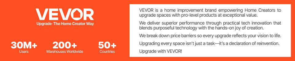 VEVOR 3FTx50FT Premium Heavy Duty Weed Barrier Landscape Fabric 3.2OZ Woven Geotextile Fabric Under Gravel High Permeability