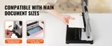 SucceBuy Coil Spiral Binding Machine Manual Book Maker 34-Holes Binding 120 Sheets Punch Binder w/ Adjustable Coil Binding Spine