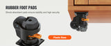 SucceBuy 4 Pcs Leveling Casters Heavy Duty Swivel Caster Wheels with Handle Design Height Adjustable Feet for Workbench Machine