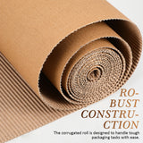12 Single Sided Beige Kraft Paper Corrugated Cardboard Roll Wrapping Materials Gift Boxes Diy Sheets Mailing Inserts Packaging