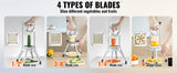 SucceBuy Commercial Vegetable Fruit Dicer Cutter Potato Slicer Chopper 4 Blades & Tray Manual Cutting Machine home appliance