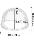 SucceBuy 21" Commercial Cotton Candy Machine Cover Clear Floss Sugar Maker Bubble Shield Dome Children Party Holiday Celebration