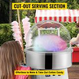 SucceBuy 21" Commercial Cotton Candy Machine Cover Clear Floss Sugar Maker Bubble Shield Dome Children Party Holiday Celebration