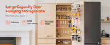 VEVOR 6/8/9/10 Tier Over the Door Pantry Organizer Heavy-Duty Steel Hanging Spice Rack, Adjustable Wall Seasoning Shelves