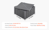 SucceBuy Interlocking Drainage Mat 12inx12in 12/24/40/50/55 Pcs Splicing Mats Non-Slip PP Drainage Floor Tile & Shower Mat