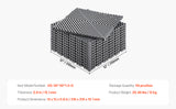 SucceBuy Interlocking Drainage Mat 12inx12in 12/24/40/50/55 Pcs Splicing Mats Non-Slip PP Drainage Floor Tile & Shower Mat