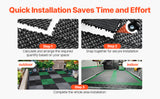 SucceBuy Interlocking Drainage Mat 12inx12in 12/24/40/50/55 Pcs Splicing Mats Non-Slip PP Drainage Floor Tile & Shower Mat