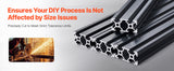 SucceBuy Linear Rail 4-5 PCS 1000mm/1200mm/1500mm/2000mm T Slot 2040 Aluminum Extrusion Profile for 3D Printer, CNC Machine DIY