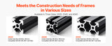 SucceBuy Linear Rail 4-5 PCS 1000mm/1200mm/1500mm/2000mm T Slot 2040 Aluminum Extrusion Profile for 3D Printer, CNC Machine DIY
