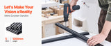 SucceBuy Linear Rail 4-5 PCS 1000mm/1200mm/1500mm/2000mm T Slot 2040 Aluminum Extrusion Profile for 3D Printer, CNC Machine DIY