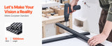 SucceBuy Linear Rail 4-5 PCS 1000mm/1200mm/1500mm/2000mm T Slot 2040 Aluminum Extrusion Profile for 3D Printer, CNC Machine DIY