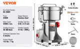 SucceBuy 150-2500g Electric Grain Mill Grinder Commercial Swing Spice Grinders for Dry Herbs Grains Spices Cereals Coffee Corn