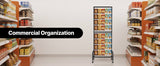 SucceBuy Grid Wall Panel Wire Grid Panels Display Rack Movable Art Display Shelf with Wheel Carbon Steel Gridwall for Craft Show