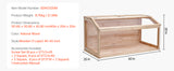 SucceBuy Wooden Hamster Cage 270° Viewing Hamster Habitat Hamster Cage with Openable Top Ventilated Animal Cage for Gerbils Mice