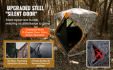 SucceBuy Hunting Blind, 270° See Through Ground Blind, 2-3 Person Pop Up Deer Blind for Hunting with Carrying Bag, Portable Tent