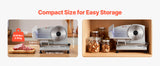 SucceBuy 6.7-10 inch Meat Slicer Electric Deli Slicer Machine with two SUS420 Blades Home Food-Slicer for Meat, Ham, Baguett