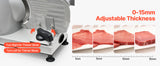 SucceBuy 6.7-10 inch Meat Slicer Electric Deli Slicer Machine with two SUS420 Blades Home Food-Slicer for Meat, Ham, Baguett