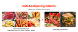 SucceBuy 6.7-10 inch Meat Slicer Electric Deli Slicer Machine with two SUS420 Blades Home Food-Slicer for Meat, Ham, Baguett