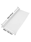 SucceBuy 1.5-2mm PVC Table Cloth Transparent Clear Desk Cover Protector Plastic Soft Glass Waterproof Oilproof for Dining Table