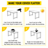 SucceBuy 1.5-2mm PVC Table Cloth Transparent Clear Desk Cover Protector Plastic Soft Glass Waterproof Oilproof for Dining Table
