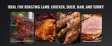SucceBuy Universal Grill Rotisserie Kit for Grills, Electric BBQ Grill with 9W Motor Stainless Steel Automatic Grilling Kit