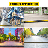 SucceBuy Modular Rubber Speed Bump 1 Channel Driveway Cable Protector Ramp Wire Cover Cord Guard for Parking Lot Warehouses Use