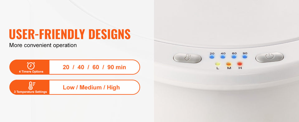 SucceBuy Towel Warmer 20L Large Towel Warmer Bucket with LED Screen Auto Shut Off Child Safety Lock Heat 4-Level Time Adjustable