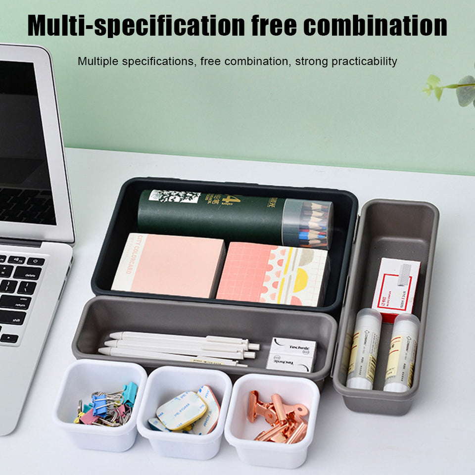 Make Up Organizer Box Storage Drawer Storage Box Closet  Cover Kitchen Bathroom Storage Trays 8pc/set Sundries Jewellery Holder